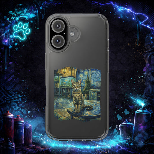 NINE LIVES - Custom Pet Portrait Phone Case - Dream Room Van Gogh Edition 1