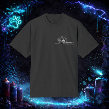 Cat Streetwear T-Shirt - Fluffy Tabby Edition 3 - Dark - Women - NINE LIVES