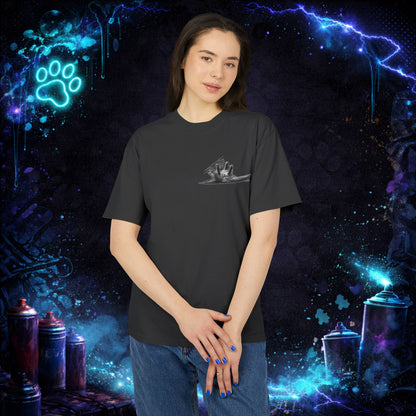 Cat Streetwear T-Shirt - Fluffy Tabby Edition 3 - Dark - Women - NINE LIVES