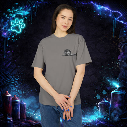 Cat Streetwear T-Shirt - Fluffy Tabby Edition 3 - Dark - Women - NINE LIVES