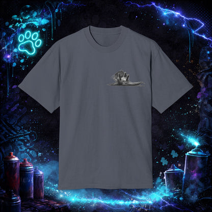 Cat Streetwear T-Shirt - Fluffy Tabby Edition 3 - Dark - Women - NINE LIVES