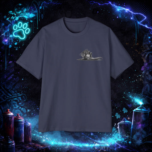 Cat Streetwear T-Shirt - Fluffy Tabby Edition 3 - Dark - Men - NINE LIVES