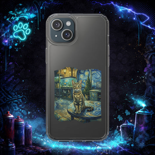 NINE LIVES - Custom Pet Portrait Phone Case - Dream Room Van Gogh Edition 1