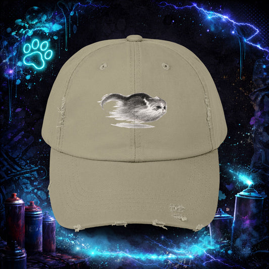 Nine Lives Cat Streetwear Cap - Fluffy Tabby Edition 2 - Dark - Unisex - NINE LIVES